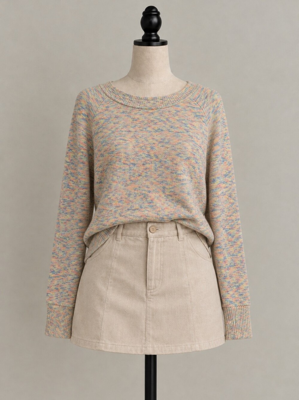 NEXT Pastel Space Dye Space-Dyed Knit Sweater - Size M